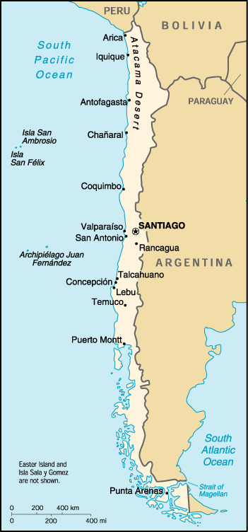 [Country map of Chile]