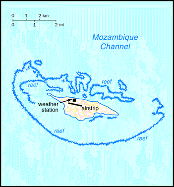 [Country map of Juan de Nova Island]