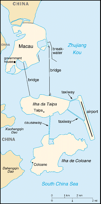 [Country map of Macau]