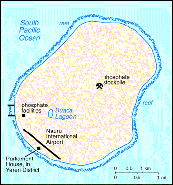 [Country map of Nauru]