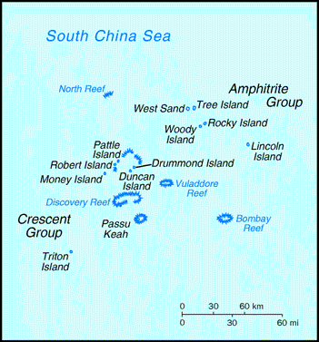[Country map of Paracel Islands]