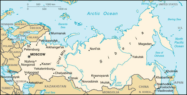 [Country map of Russia]