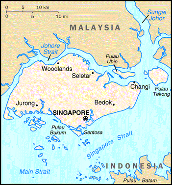 [Country map of Singapore]