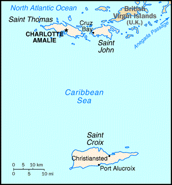 [Country map of Virgin Islands]