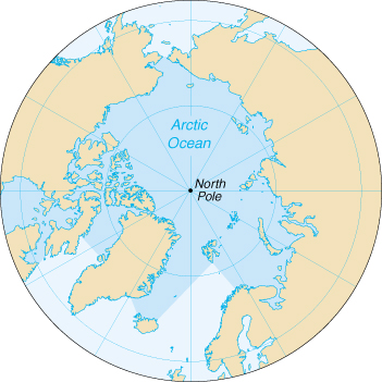 [Country map of Arctic Ocean]