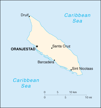 [Country map of Aruba]