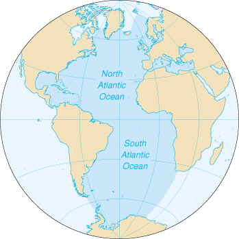 [Country map of Atlantic Ocean]