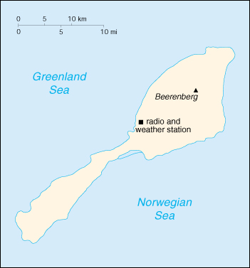 [Country map of Jan Mayen]