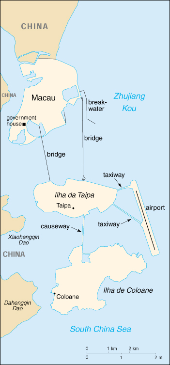 [Country map of Macau]