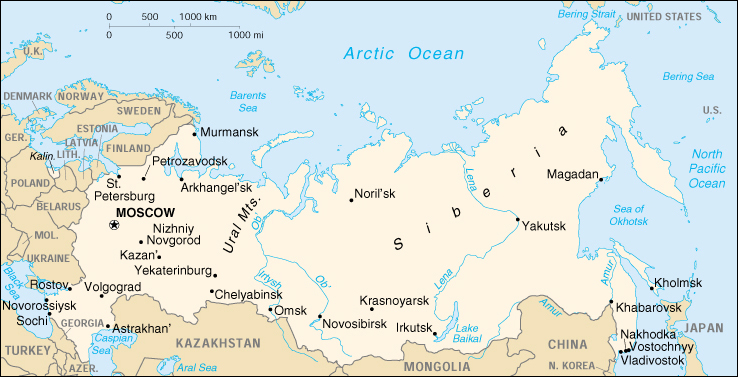[Country map of Russia]