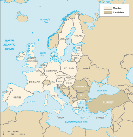 Map of European Union