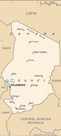 Map of Chad