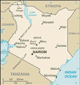 Map of Kenya