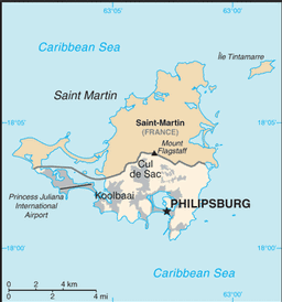 Map of Sint Maarten