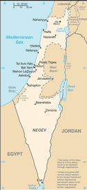 Map of Israel