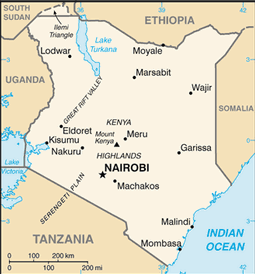 Map of Kenya