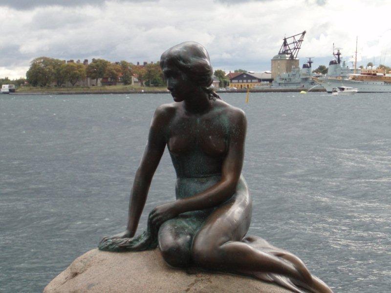 The Little Mermaid statue in Copenhagen Harbor has been a symbol of the city since 1909.