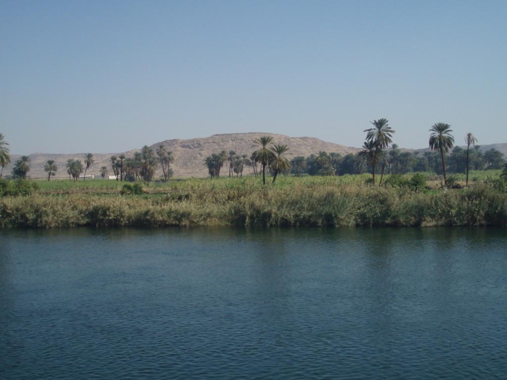 View along the Nile River south of Edfu.