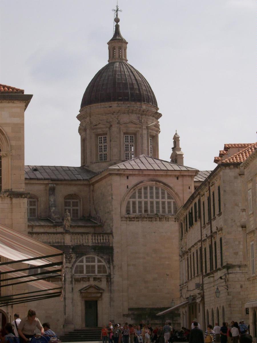 A cathedral within the city walls of Dubrovnik.