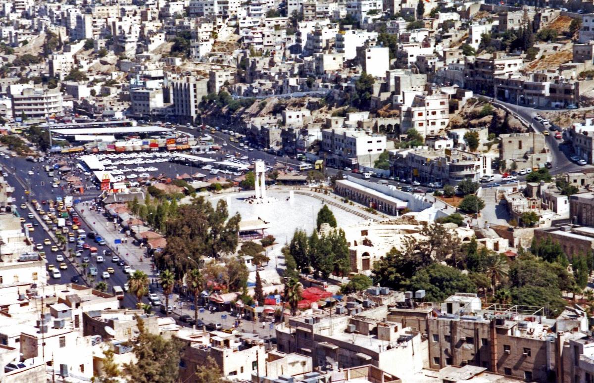A view of downtown Amman as seen from the Citadel.