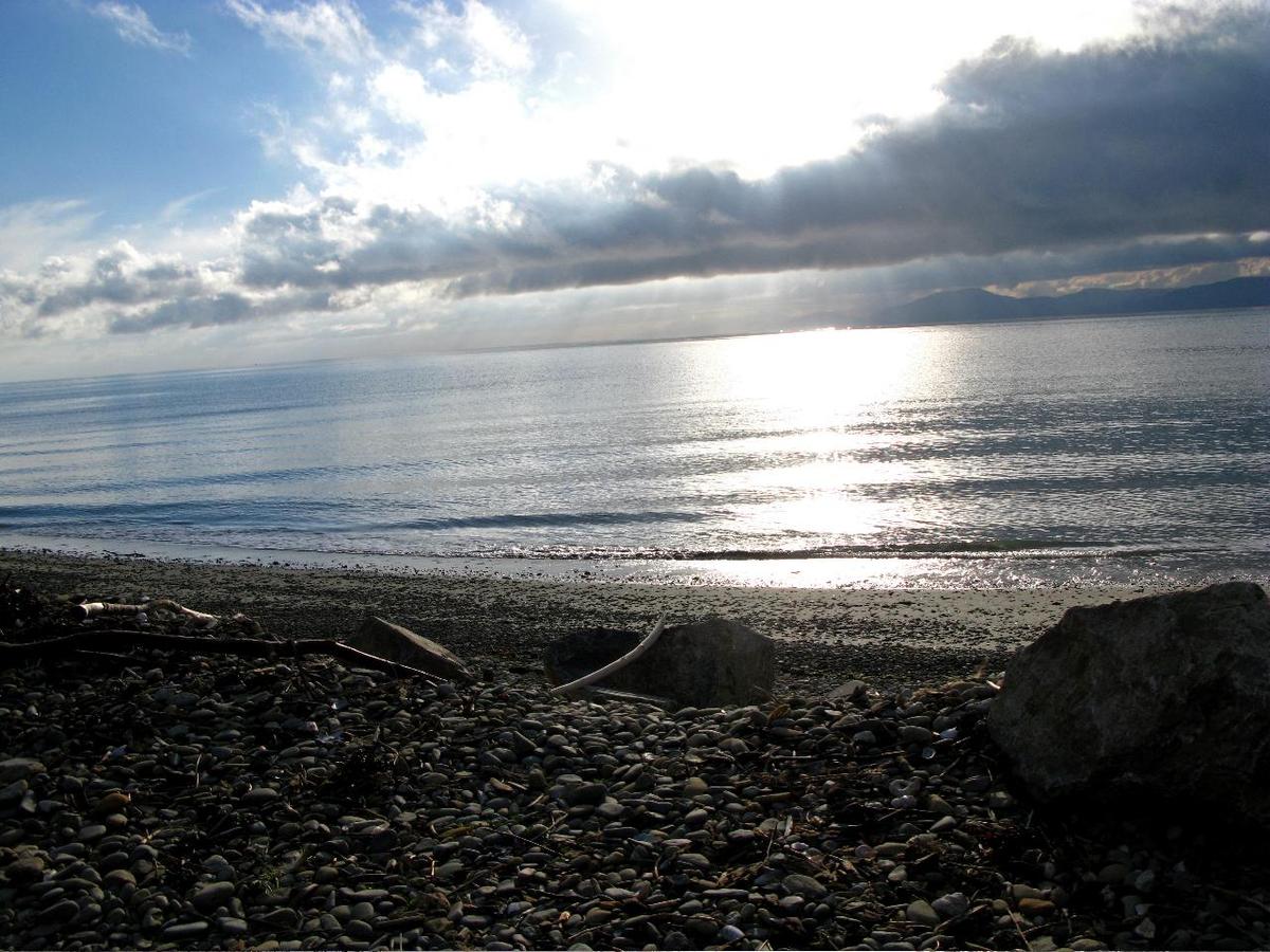 Sunrise over Nelson Bay on the South Island.