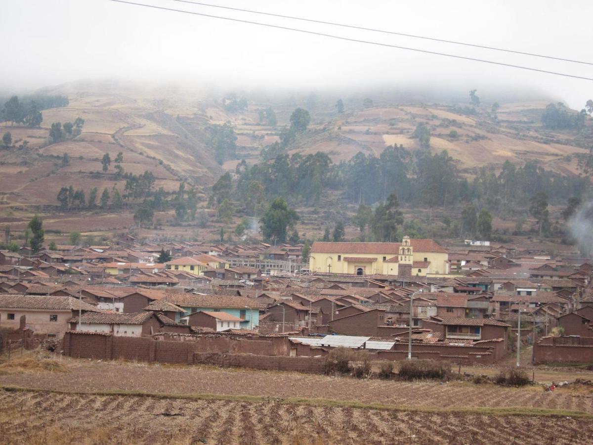 A typical large town in the Sacred Valley (Urumbamba Valley) between Cuzco and Machu Picchu.