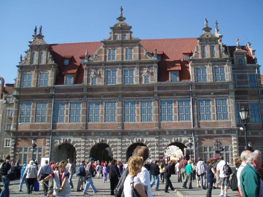 The Green Gate in Gdansk, built between 1568 and 1571 at the end of the city's Long Market, served as the residence of visiting Polish monarchs.
