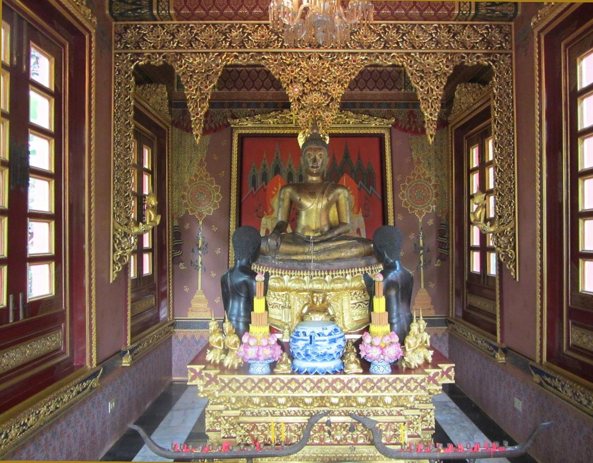 Buddha in one of the chapels on the grounds of the Prasart Museum in Bangkok.