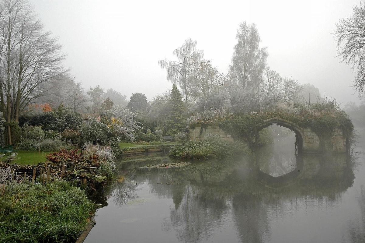 Old Bridge at Warwick Castle, Warwick, England, dates to the 11th century.