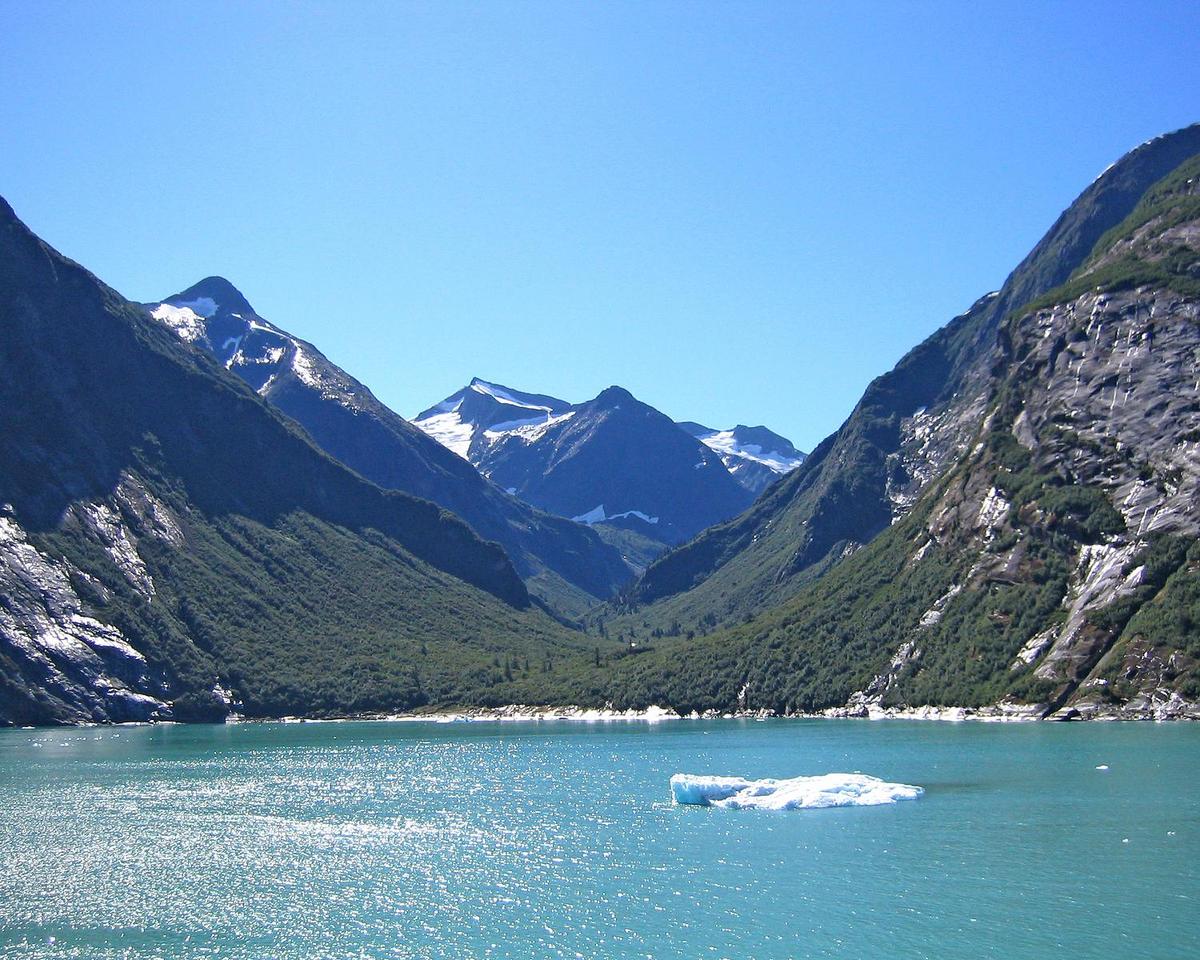 View along the Inside Passage of the Alaska panhandle.