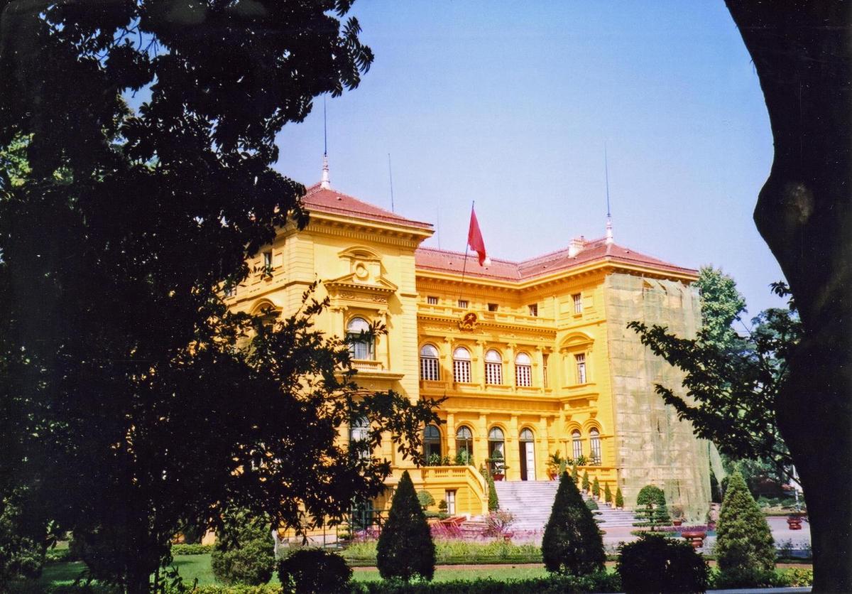 The Presidential Palace in Hanoi.