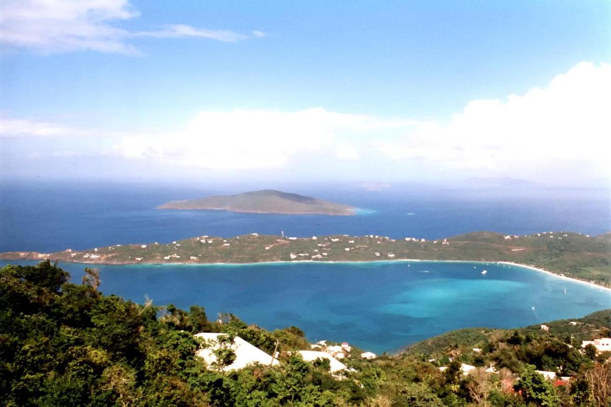 A view of St. Thomas Bay.