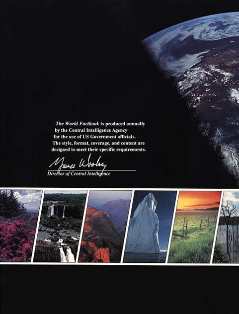 1993 World Factbook Back Cover