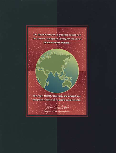 1996 World Factbook Back Cover