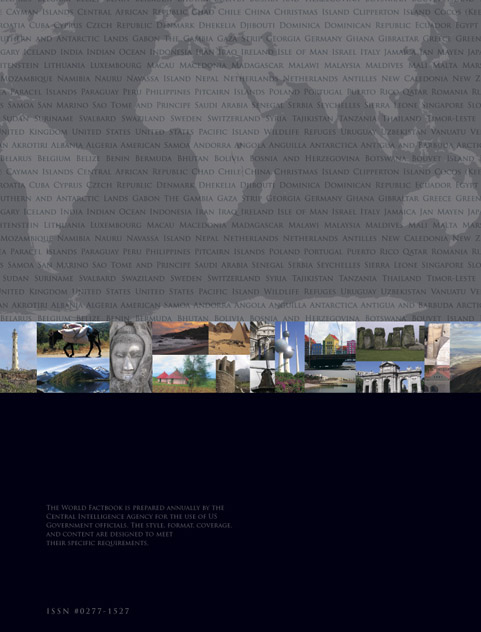2008 World Factbook Back Cover