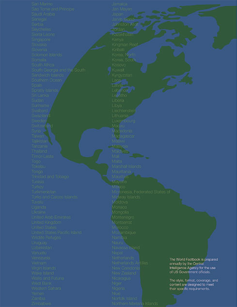 2014 World Factbook Back Cover