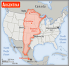 Area comparison map