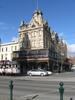 Another view of the Bendigo Shamrock Hotel and its unique two-story veranda. 