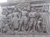 A panel on the World War II Monument in Minsk&apos;s Victory Square. An eternal flame burns at the base of the memorial that was constructed in 1954 to commemorate the country&apos;s war dead. 