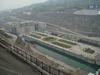 The five-stage locks at the Three Gorges Dam at Sandouping. The locks were constructed to increase river shipping by up to 10 times and to cut transportation costs by one third.