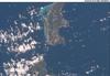A view of two of the Mariana Islands as seen from the space shuttle - Saipan (to the north) and Tinian.