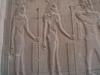 Relief at the Temple of Haroeris and Sobek at Kom Ombo showing gods. Almost all remains at the temple are from the Ptolemaic period.