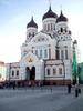 Alexander Nevsky Cathedral in the upper town of Tallinn was completed in 1900.