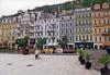 Square in the lovely spa town of Karlovy Vary, famed for its hot springs.