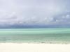 View from Bora Bora in the Society Islands.