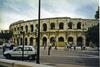 The ancient Roman arena at Nimes is still in use today. Built about A.D. 70, it was remodeled in 1863 and can seat some 16,300 spectators.