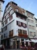 A half timbered house on Grande Ile (Big Island) in Strasbourg. Grande Ile is in the Ill River, which runs through Strasbourg. The entire island has been named a UNESCO World Heritage Site because of its buildings showing developing stages of architecture - beginning in the medieval period and working up to the classical period. Besides Strasbourg Cathedral there are four other venerable churches, as well as the Palais Rohan,  a former residence of the prince-bishops of the area.