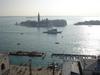 San Giorgio Maggiore Island in Venice viewed from St. Mark&apos;s campanile.