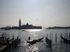 A view of San Giorgio Maggiore Island in Venice showing the Benedictine monastery established in 982 and the church of San Giorgio Maggiore (St. George the Great) designed by Palladio, which was begun in 1566 and completed in 1610.