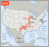 Area comparison map